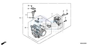 VT750C9 Australia - (U / MME) drawing THROTTLE BODY