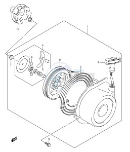 LT-F400 (E24) drawing RECOIL STARTER