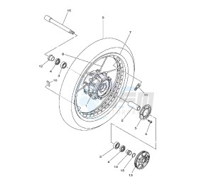 XTZ SUPER TENERE 1200 drawing FRONT WHEEL