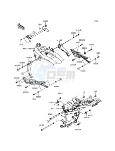 Z800 ABS ZR800FGF UF (UK FA) XX (EU ME A(FRICA) drawing Engine Mount