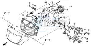 NSR125R drawing HEADLIGHT (1)