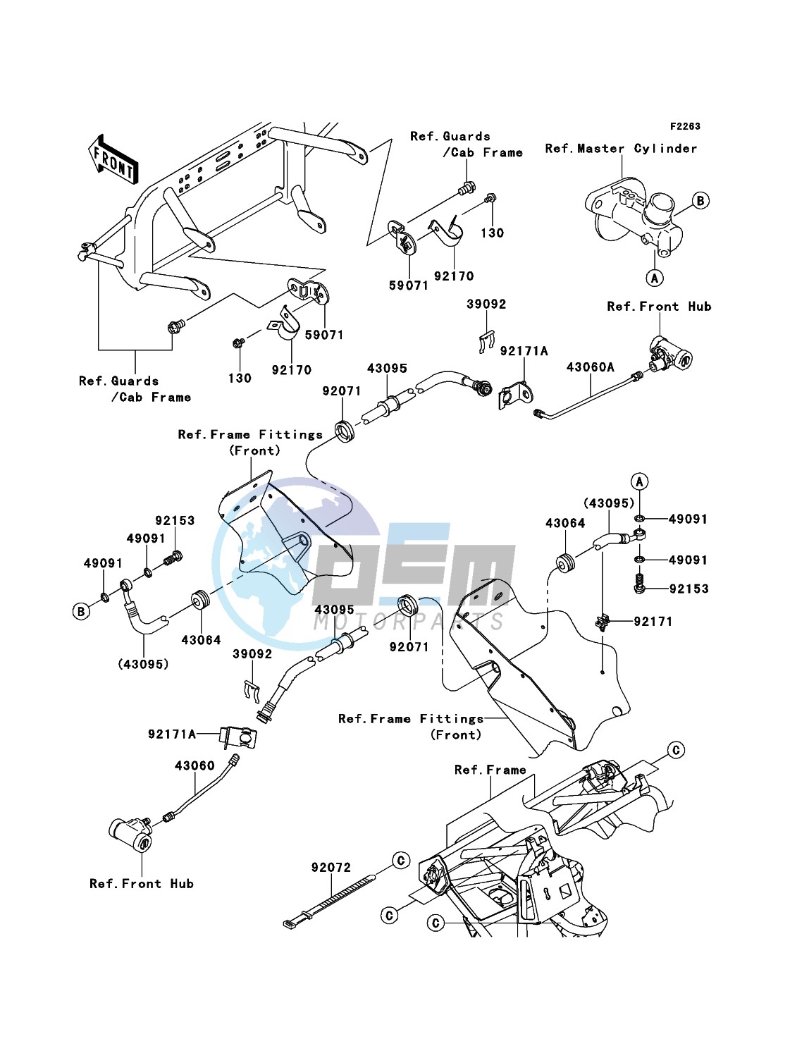 Front Brake Piping