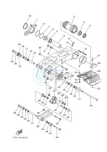 YFZ450R YFZ450RE (1TD3) drawing REAR ARM