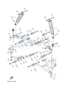 YFM450FWBD YFM45KPXJ KODIAK 450 EPS (BB53) drawing FRONT SUSPENSION & WHEEL