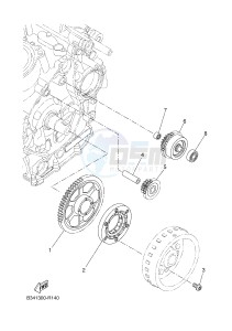 MTM690-U MTM-690-U XSR700 (B345 B345) drawing STARTER