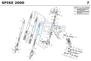 SPIKE CASTROL PRO 50 drawing SUSPENSION