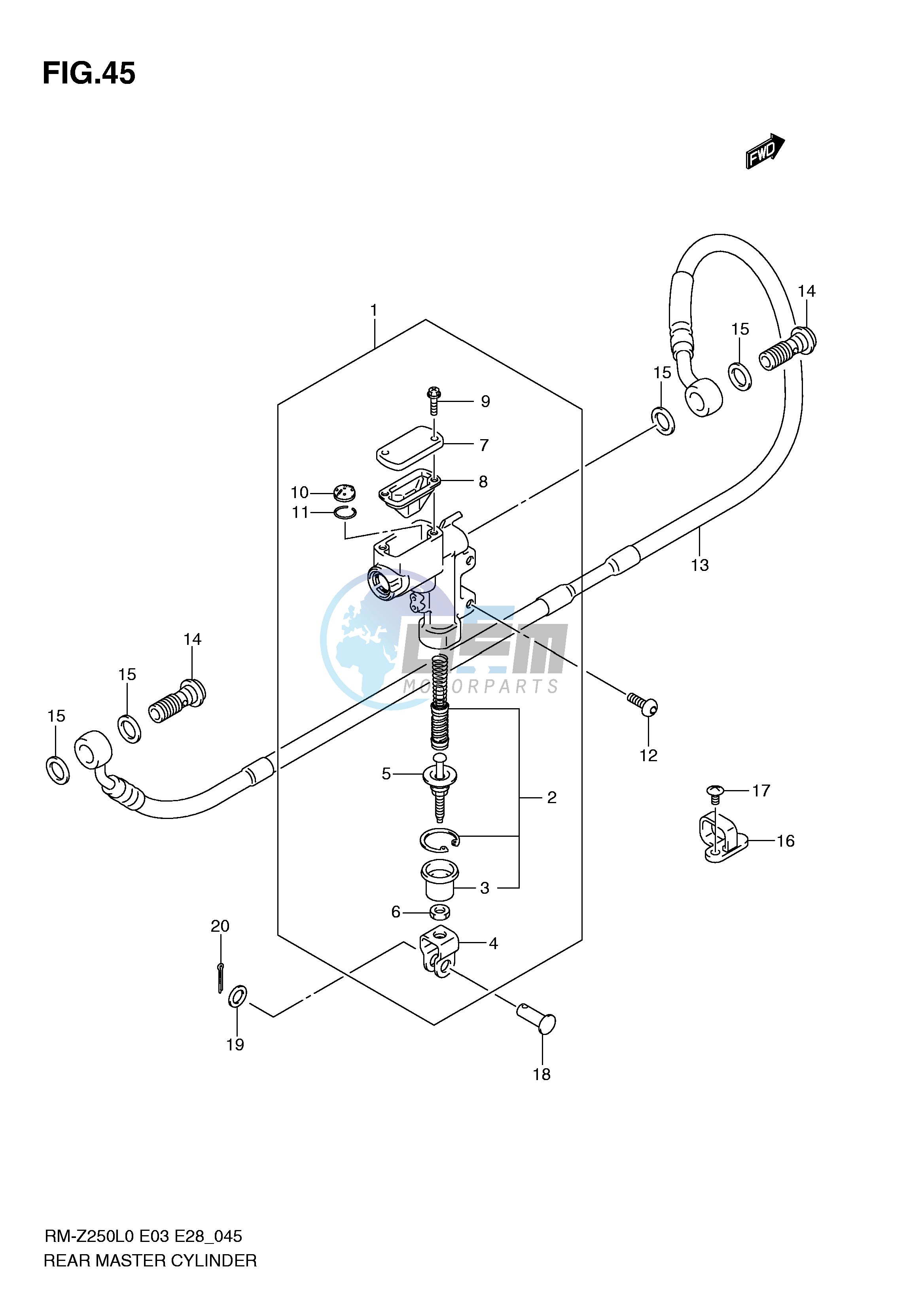 REAR MASTER CYLINDER