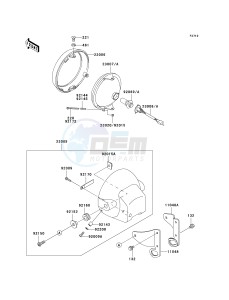 KH 125 M [2000] (M5-M9) drawing HEADLIGHT-- S- -