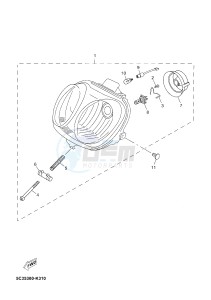 YN50 YN50FU NEO'S 4 (2ACN 2ACN) drawing HEADLIGHT