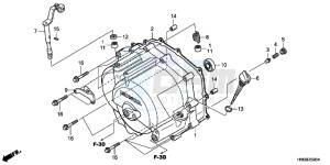 TRX250XB drawing FRONT CRANKCASE COVER