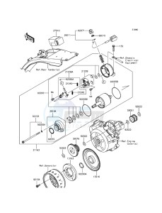 KLX125 KLX125CDS XX (EU ME A(FRICA) drawing Starter Motor