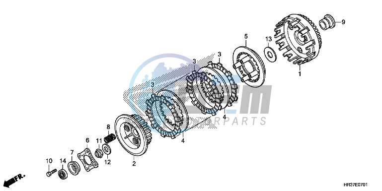 CLUTCH (TRX420FE1/FM1/FM2/TE1/TM1)