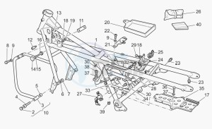 California 1100 EV PI Cat. Alum./Tit. PI Cat. drawing Frame