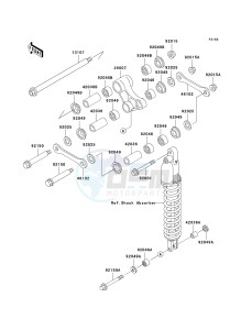 KLX 300 A [KLX300R] (A2-A6) [KLX300R] drawing REAR SUSPENSION