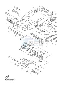 WR450F (1DXK) drawing REAR ARM