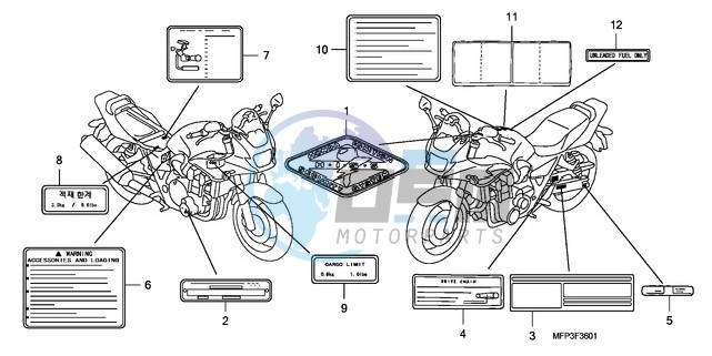 CAUTION LABEL (CB1300S/CB 1300SA)