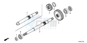 TRX420FEC drawing FINAL SHAFT