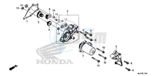 CRF1000DG CRF1000 - Africa Twin - Dual Clutch Europe Direct - (ED) drawing REDUCTION GEAR