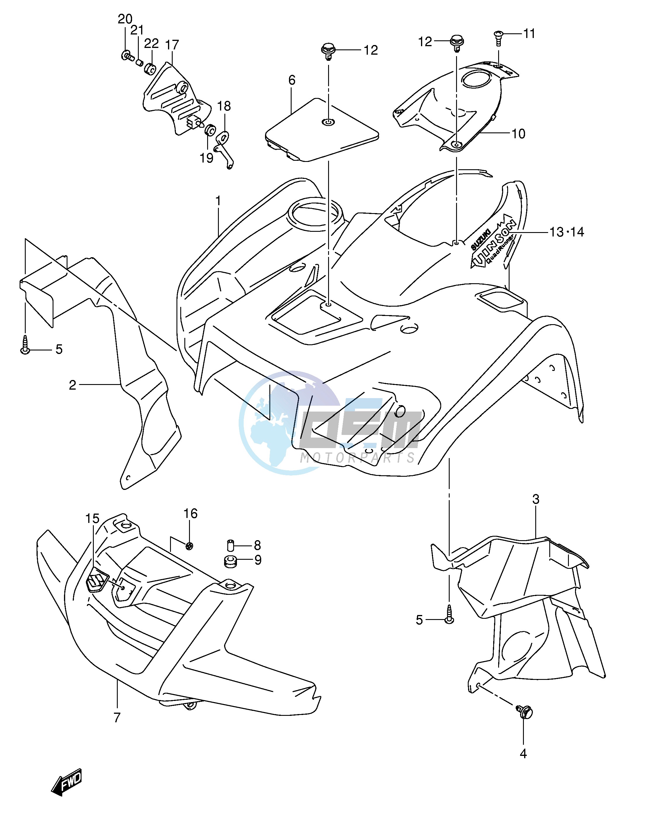 FRONT FENDER (MODEL K4)