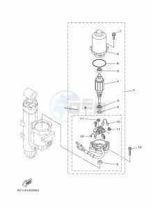 F50HETL drawing POWER-TILT-ASSEMBLY-2