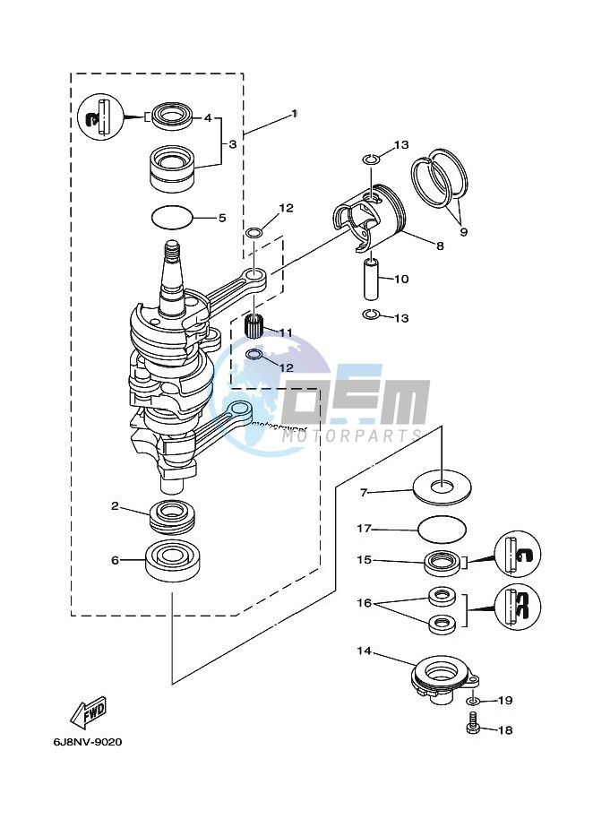 CRANKSHAFT--PISTON