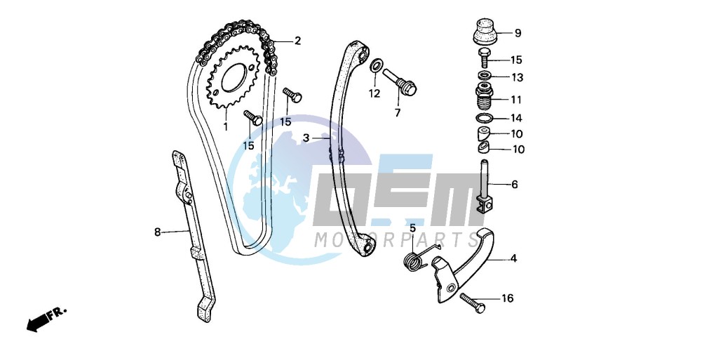 CAM CHAIN/TENSIONER