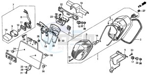 VT750C2 drawing TAILLIGHT (VT750C/C2/NV750C2)