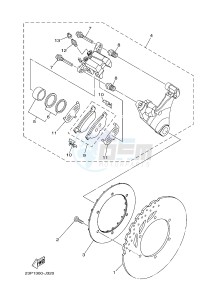 XT1200Z SUPER TENERE ABS (BP81) drawing REAR BRAKE CALIPER