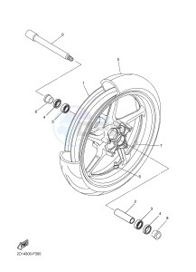 FZ1-S FZ1 FAZER 1000 (1CAK 1CAL) drawing FRONT WHEEL