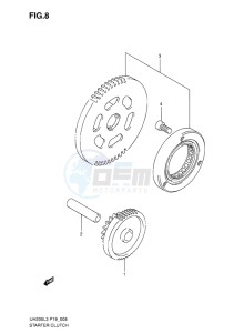 UH200G BURGMAN EU drawing STARTER CLUTCH