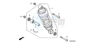 CB1000RA France - (F / CMF) drawing REAR CUSHION