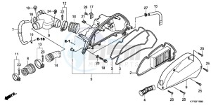 SH125RB drawing AIR CLEANER