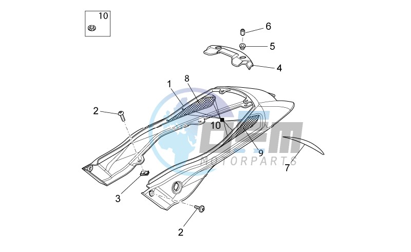 Rear body - Rear fairing