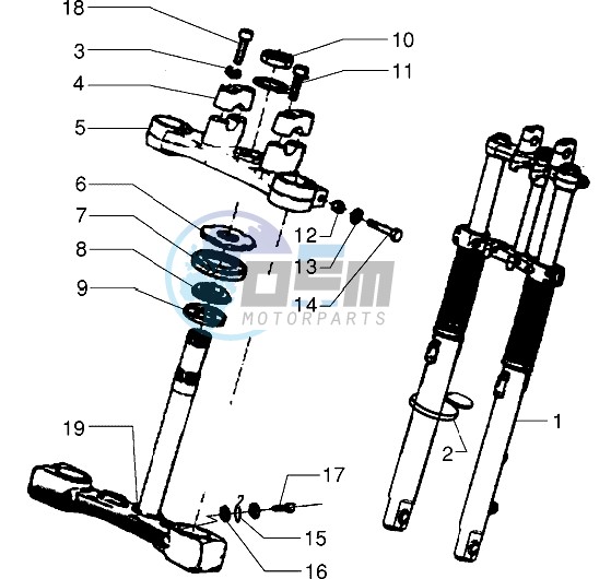 Front-wheel suspension