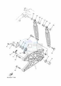 GPD150-A  (BV4G) drawing REAR ARM & SUSPENSION