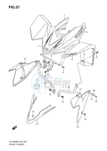 LT-Z400 (E19) drawing FRONT FENDER (LT-Z400 K9)