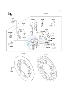 KX 80 W [KX80] (W1-W3) [KX80] drawing FRONT BRAKE