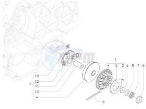 Runner 125 ST 4T E3 (EMEA) drawing Driving pulley