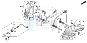 FES150 125 PANTHEON drawing REAR COMBINATION LIGHT (FES1257/A7)(FES1507/A7)