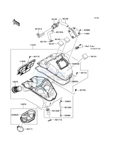 VERSYS KLE650B8F GB XX (EU ME A(FRICA) drawing Air Cleaner