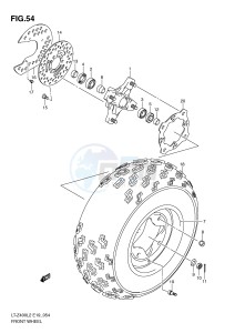 LT-Z400 (E19) drawing FRONT WHEEL (LT-Z400ZL2 E19)