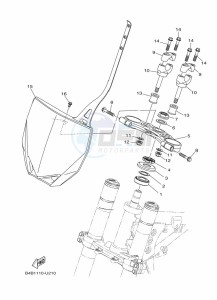 YZ85LW YZ85 (B0G7) drawing STEERING