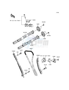 NINJA H2R ZX1000YHF EU drawing Camshaft(s)/Tensioner