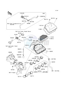 ZX 600 B [NINJA ZX-6RR] (K1) [NINJA ZX-6RR] drawing AIR CLEANER