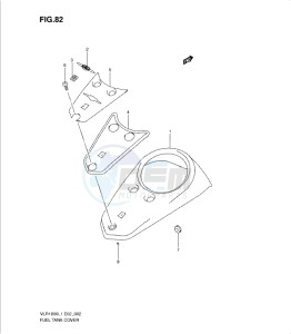 VLR1800 drawing FUEL TANK COVER (VLR1800TL1 E2)