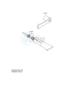 RM100 (E28) drawing OWNER'S TOOL