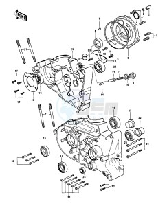 KD 100 M (M1-M4) drawing CRANKCASE -- KD100-M3_M4- -