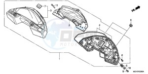 VFR800XB Crossrunner E drawing METER