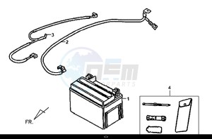 X'PRO 50 (45 Km/h) (AE05W9-EU) (E4) (L8-M1) drawing BATTERY TOOL BOX