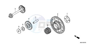 CBR600FAB CBR600F ABS E drawing STARTING DRIVEN GEAR